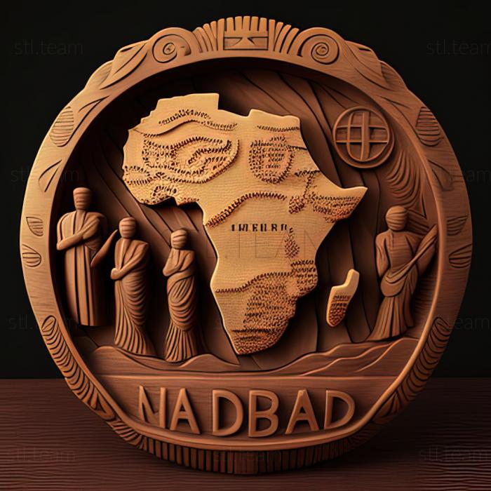 3D model Chad Republic of Chad (STL)